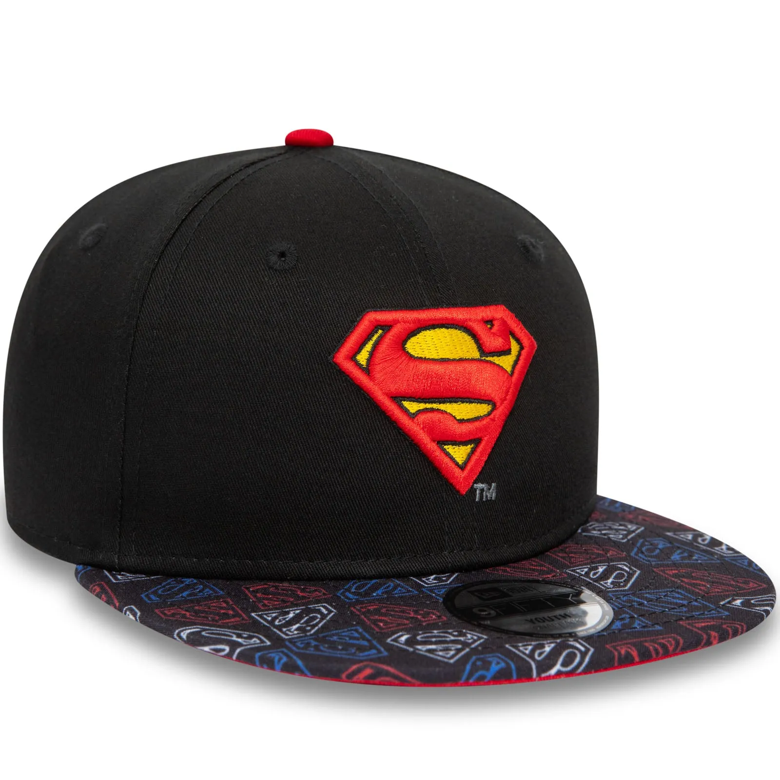 New Era Kids Superman Snapback 9FIFTY Baseball Cap - Black