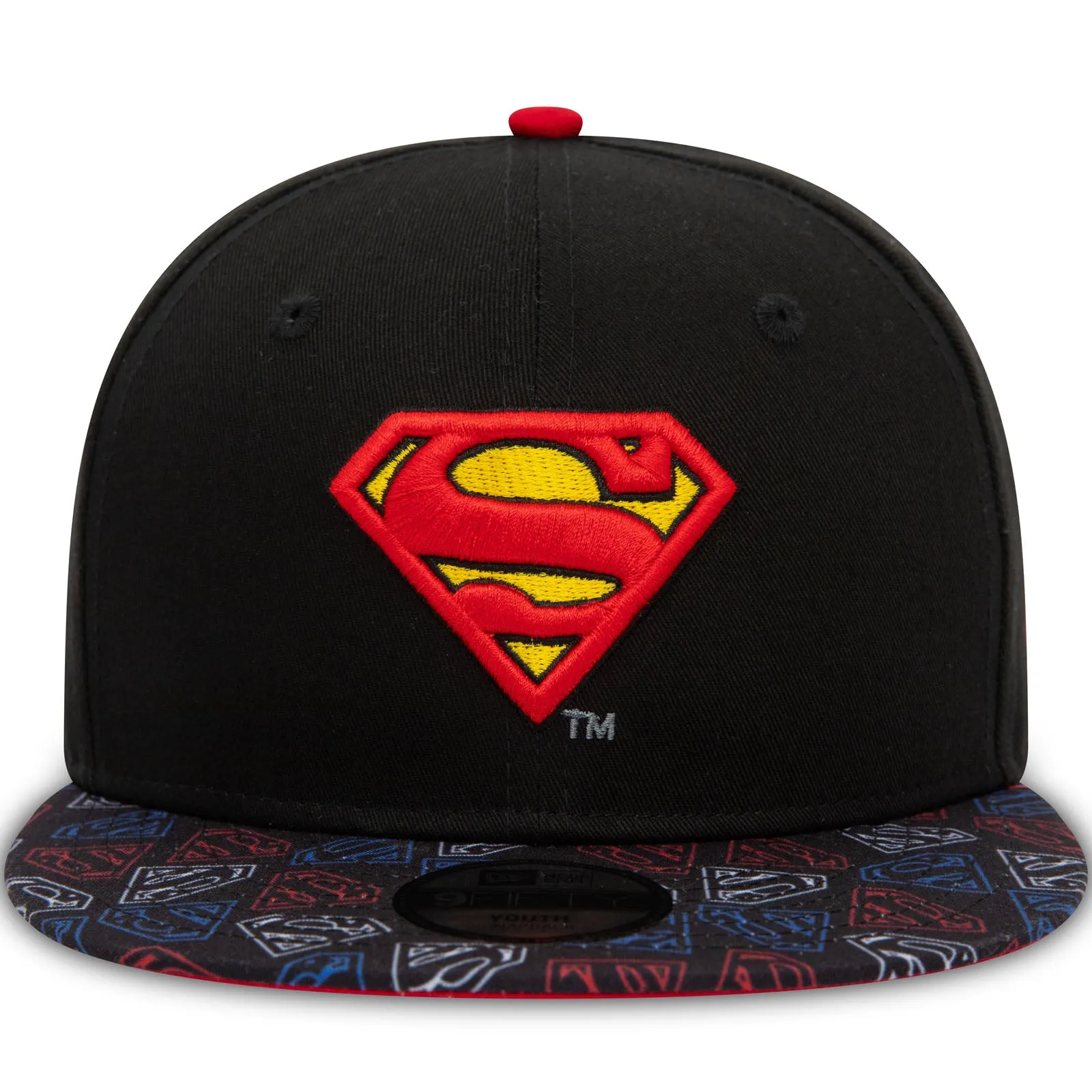 New Era Kids Superman Snapback 9FIFTY Baseball Cap - Black