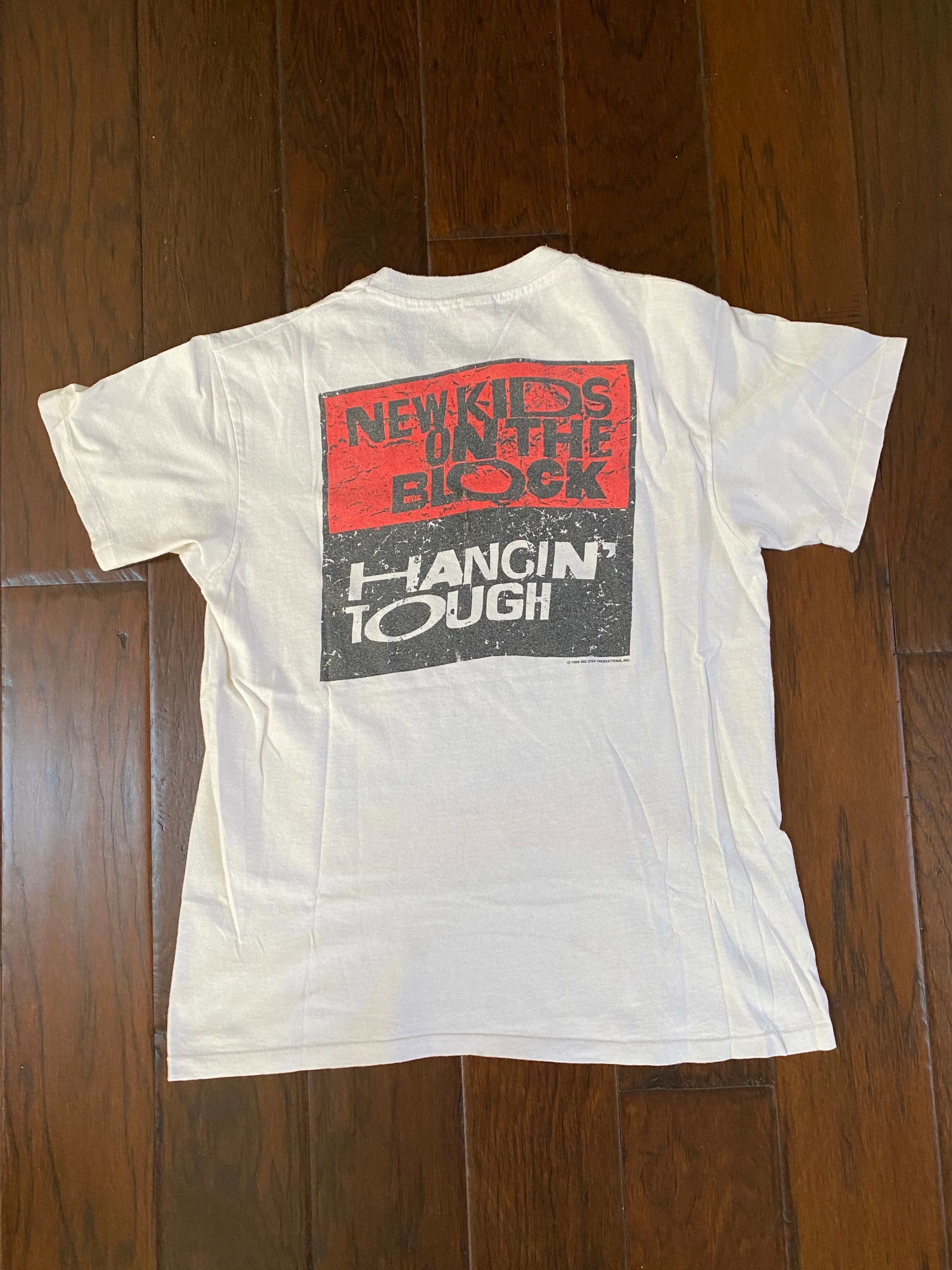 New Kids On The Block 1989 “Hangin Tough” Vintage Distressed T-shirt