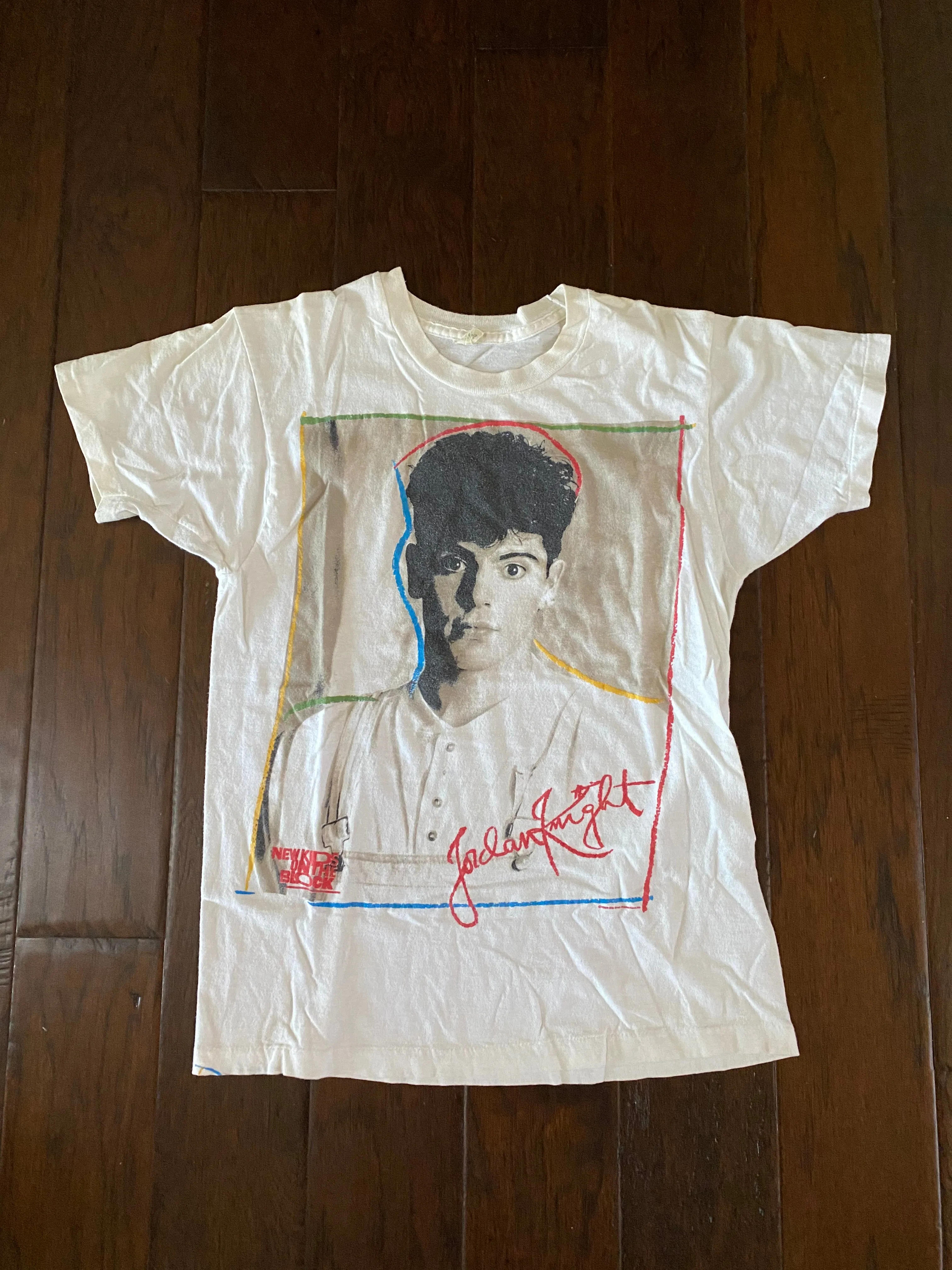 New Kids On The Block Jordan Knight 1989 Vintage Distressed T-shirt