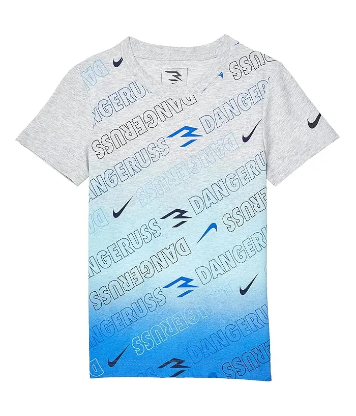 Nike 3BRAND Kids Dangeruss All Over Print Dip Tee (Toddler/Little Kids)