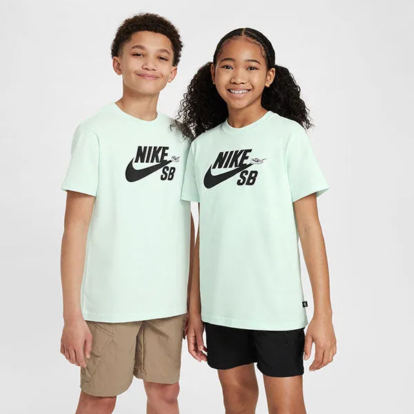 Nike SB NSW SB Logo Tee for Big Kids - Barely Green