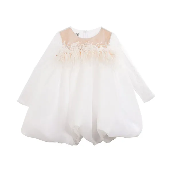 Nikolia Kids Girl's White Dress