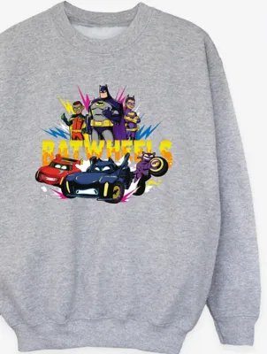 NW2 Batwheels Heroes Kids Grey Printed Sweatshirt | Kids | George at ASDA