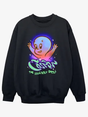 NW2 Casper The Friendly Ghost Kids Black Sweatshirt | Kids | George at ASDA