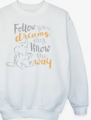 NW2 Dumbo Dream Slogan Kids White Printed Sweatshirt | Kids | George at ASDA