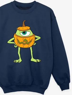 NW2 Monsters Inc Mike Pumpkin Kids Navy Sweatshirt | Kids | George at ASDA