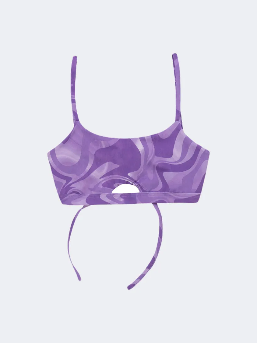 Offcorss Tie Kids-Girls Beach Bikini Set Purple