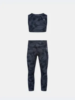 Oil And Gaz Functional Kids-Girls Training Set Camo/Grey