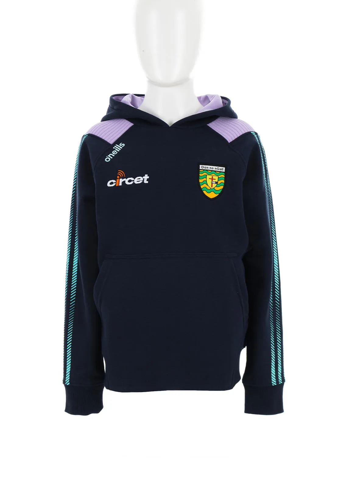 O’Neills Kids Donegal GAA Dynamo Long Sleeve Hoodie, Navy