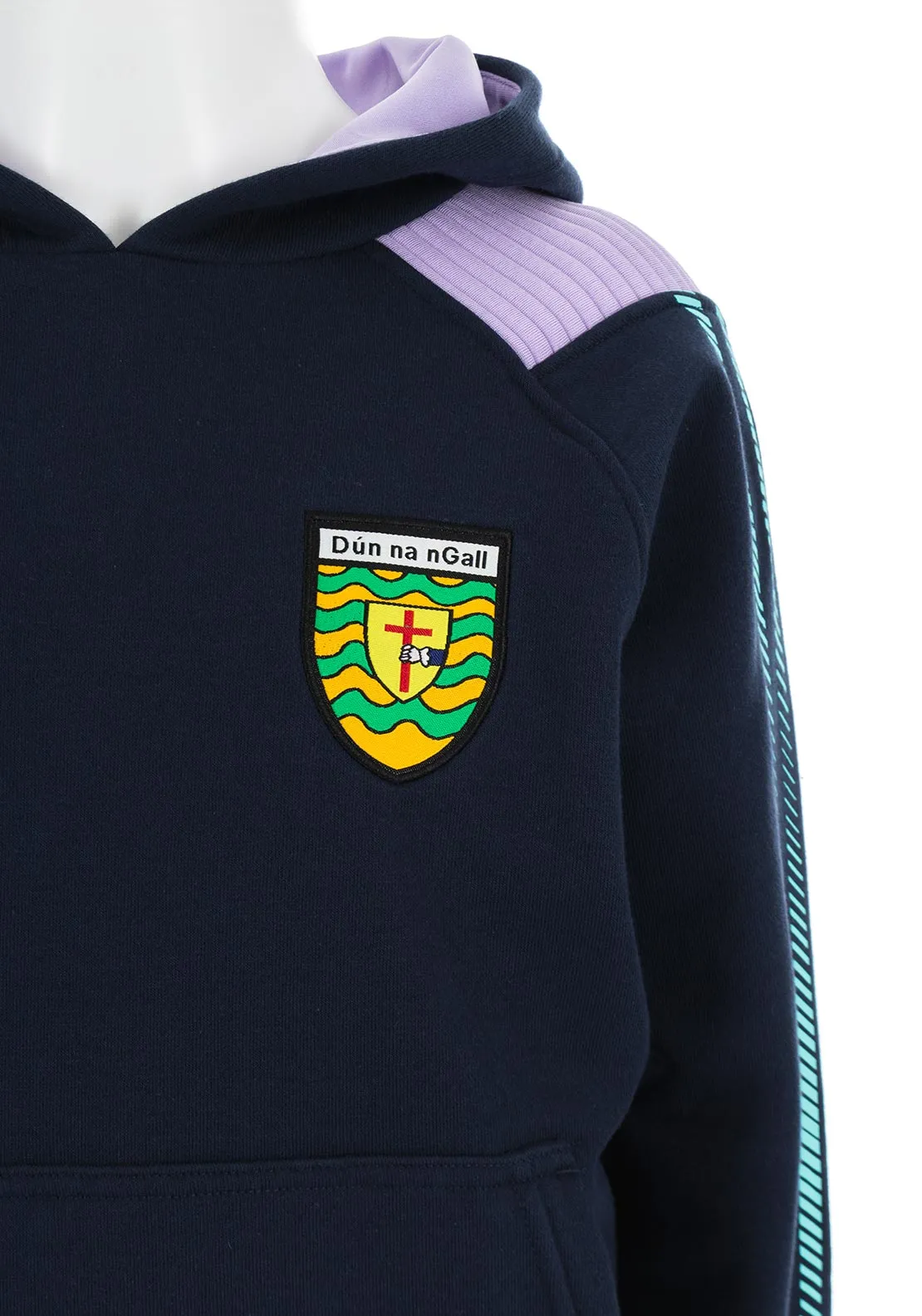 O’Neills Kids Donegal GAA Dynamo Long Sleeve Hoodie, Navy