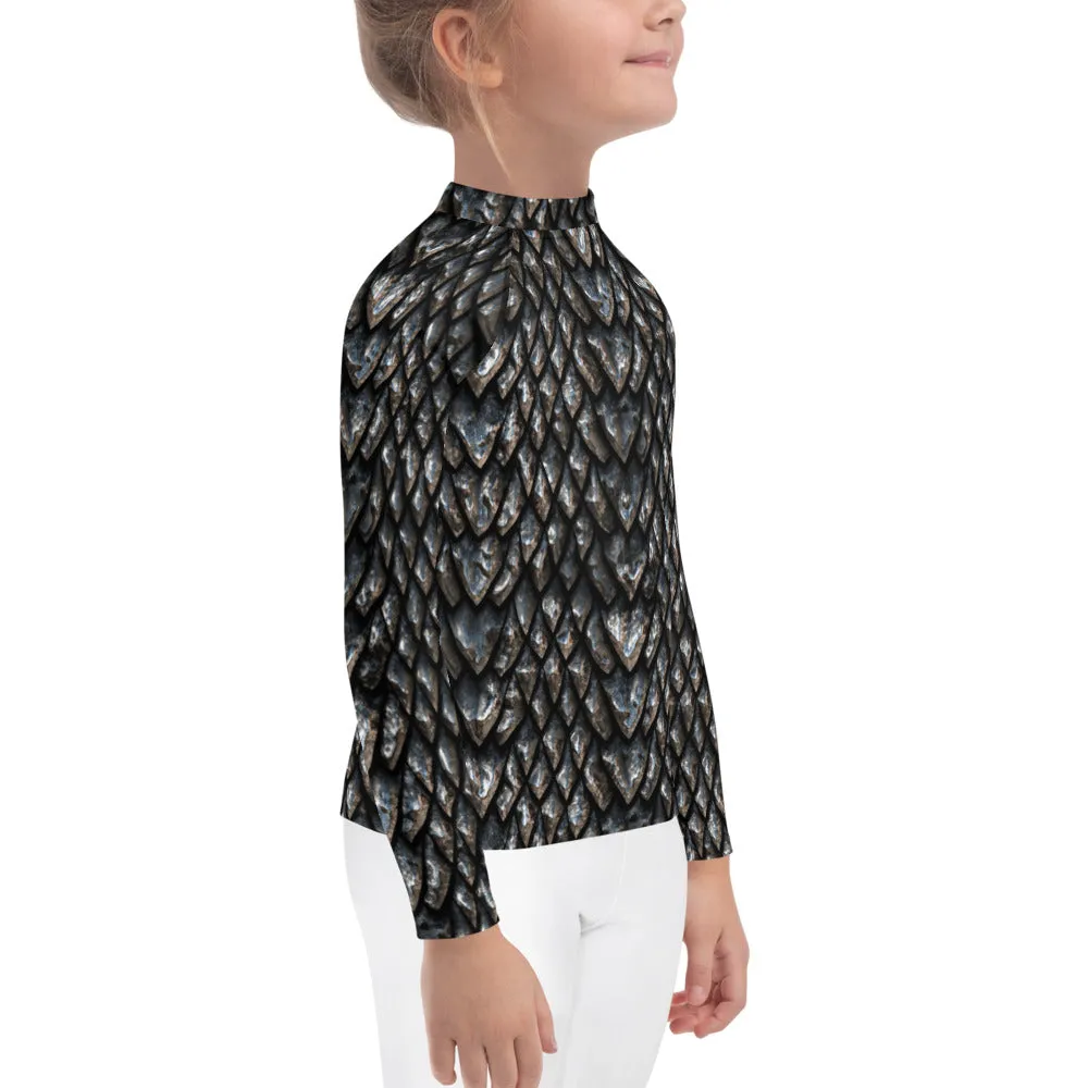 Onyx Dragon Scale Kids' Rash Guard