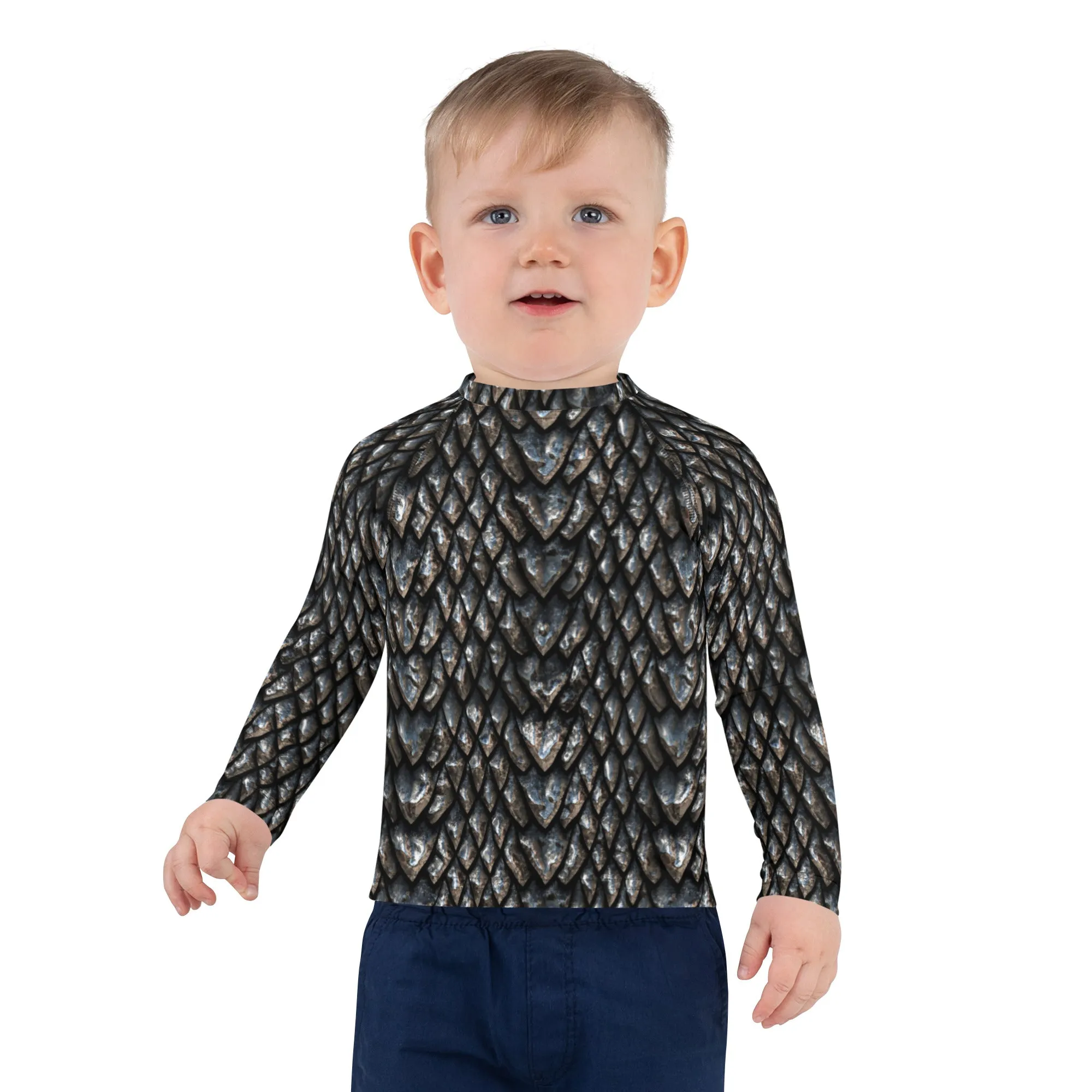 Onyx Dragon Scale Kids' Rash Guard