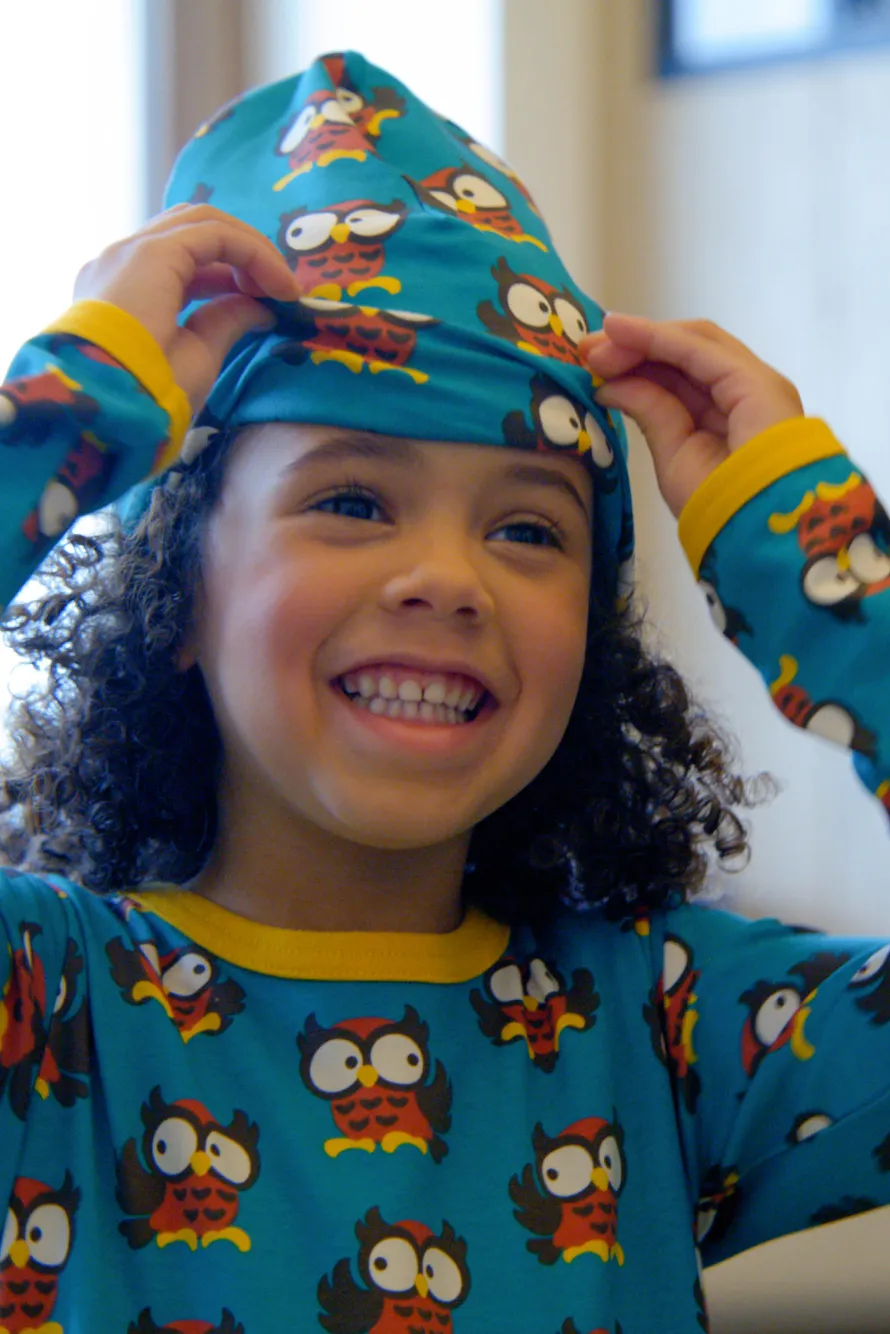 Maxomorra Kids Owl Mix Top