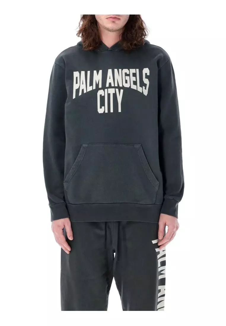 PALM ANGELS KIDS PALM ANGELS KIDS - PA City Washed Hoodie - Grey