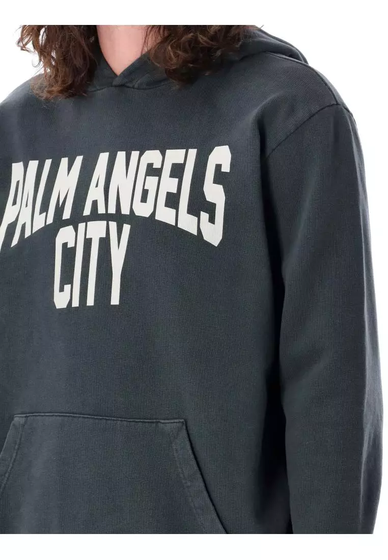 PALM ANGELS KIDS PALM ANGELS KIDS - PA City Washed Hoodie - Grey