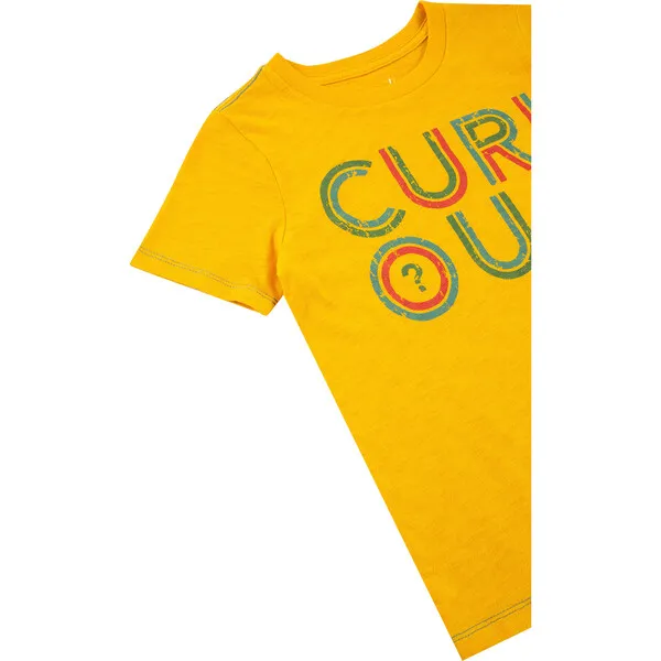 Peek Kids Curious Tee, Yellow