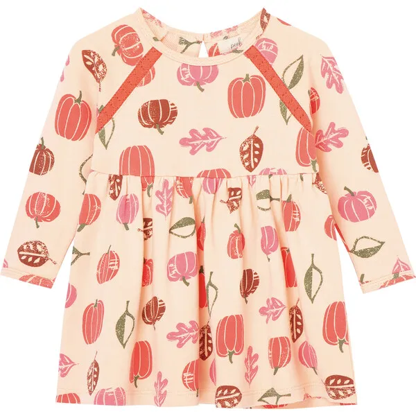 Peek Kids Pumpkin Dress, Peach