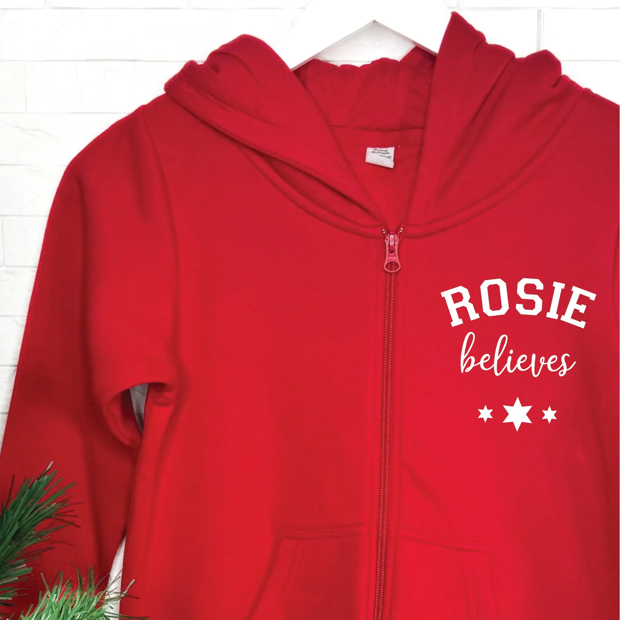 Personalised Believes Kids Christmas Onesie