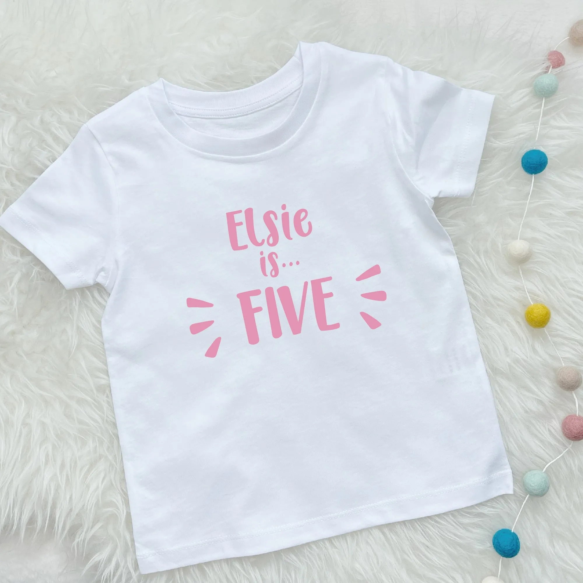 Personalised Birthday T Shirt For Kids