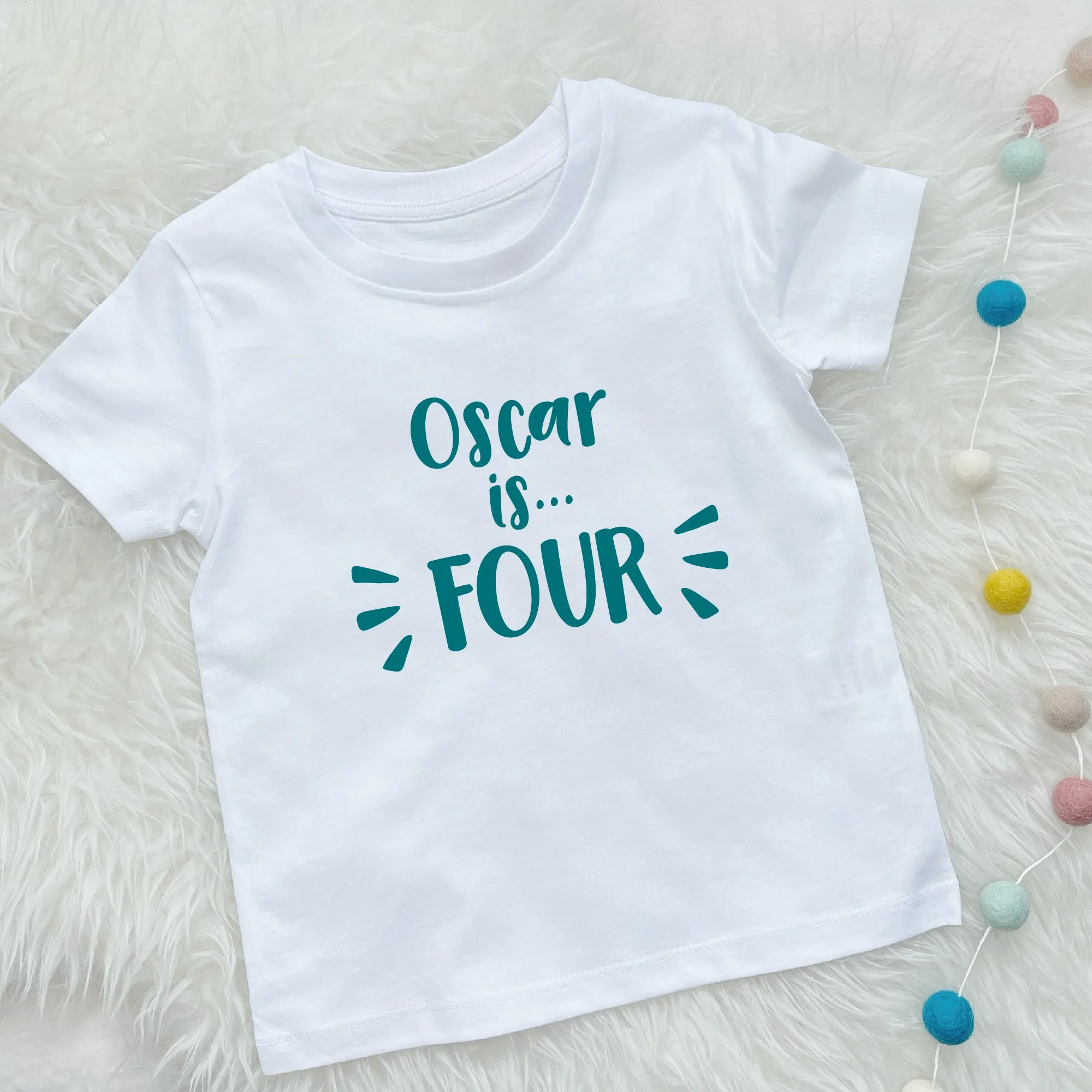 Personalised Birthday T Shirt For Kids