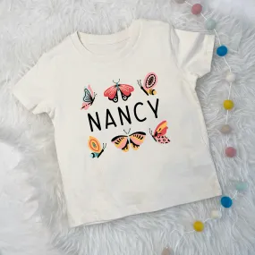 Personalised Butterfly Kids T Shirt