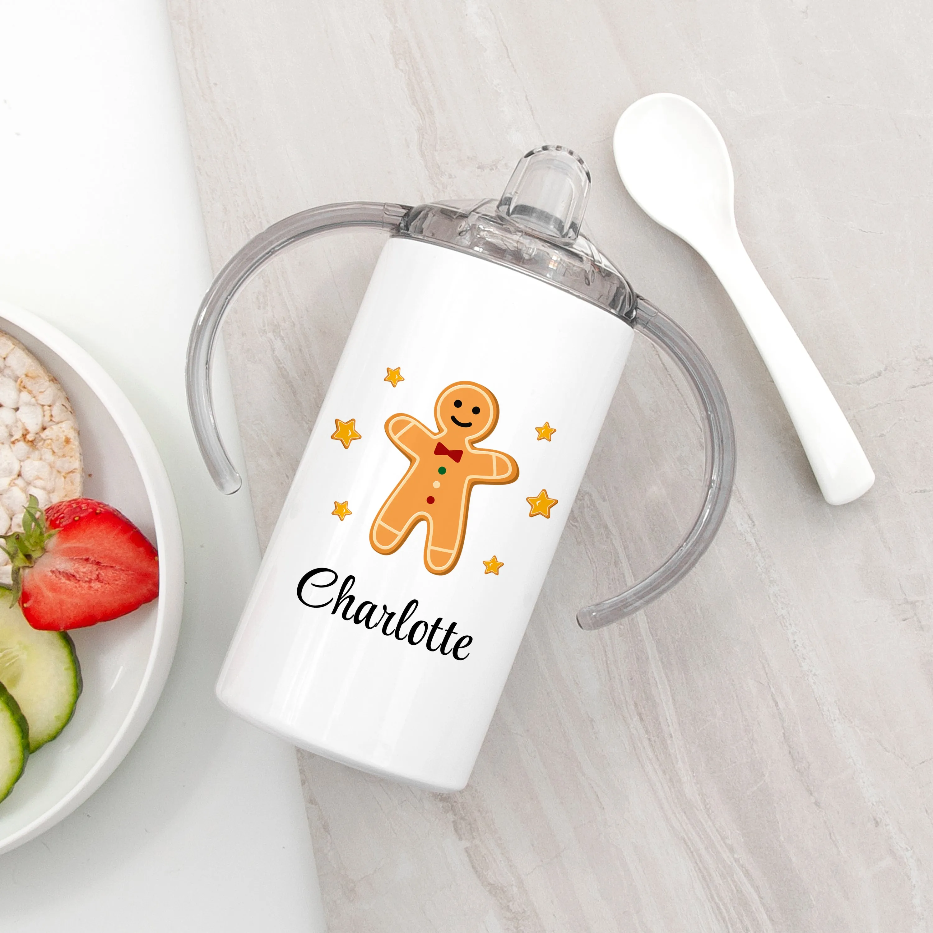 Custom Gingerbread Children's Sippy Cup