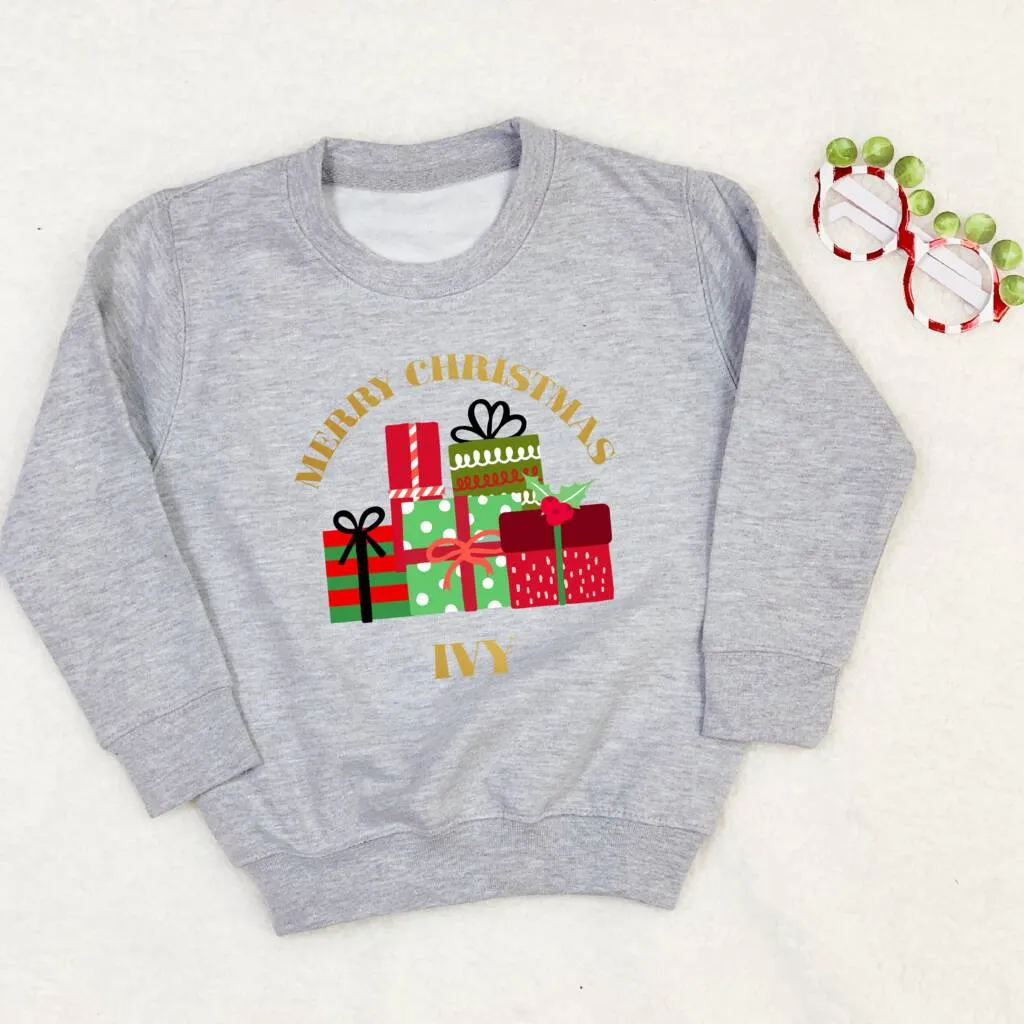 Personalised Presents Kids Christmas Jumper