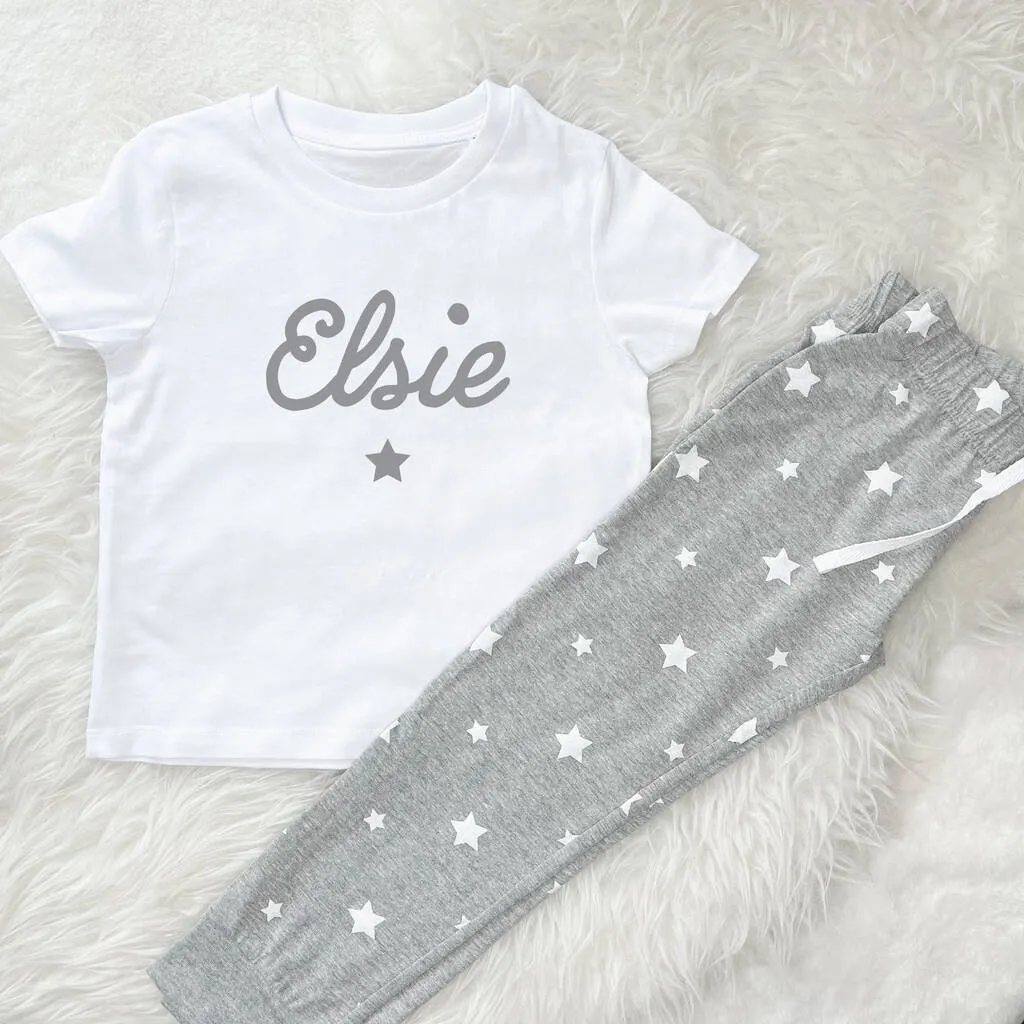 Personalised Star Kids Pyjamas