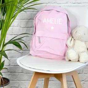 Personalised Star Or Heart Kids Rucksack