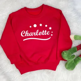 Personalised Winter Themed Kids Christmas Jumper