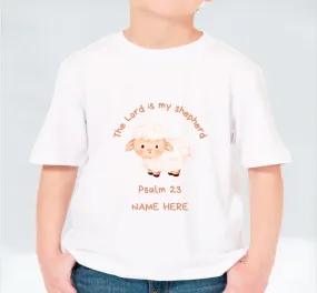 Personalized Kids T-shirt: The Lord is my Shepherd