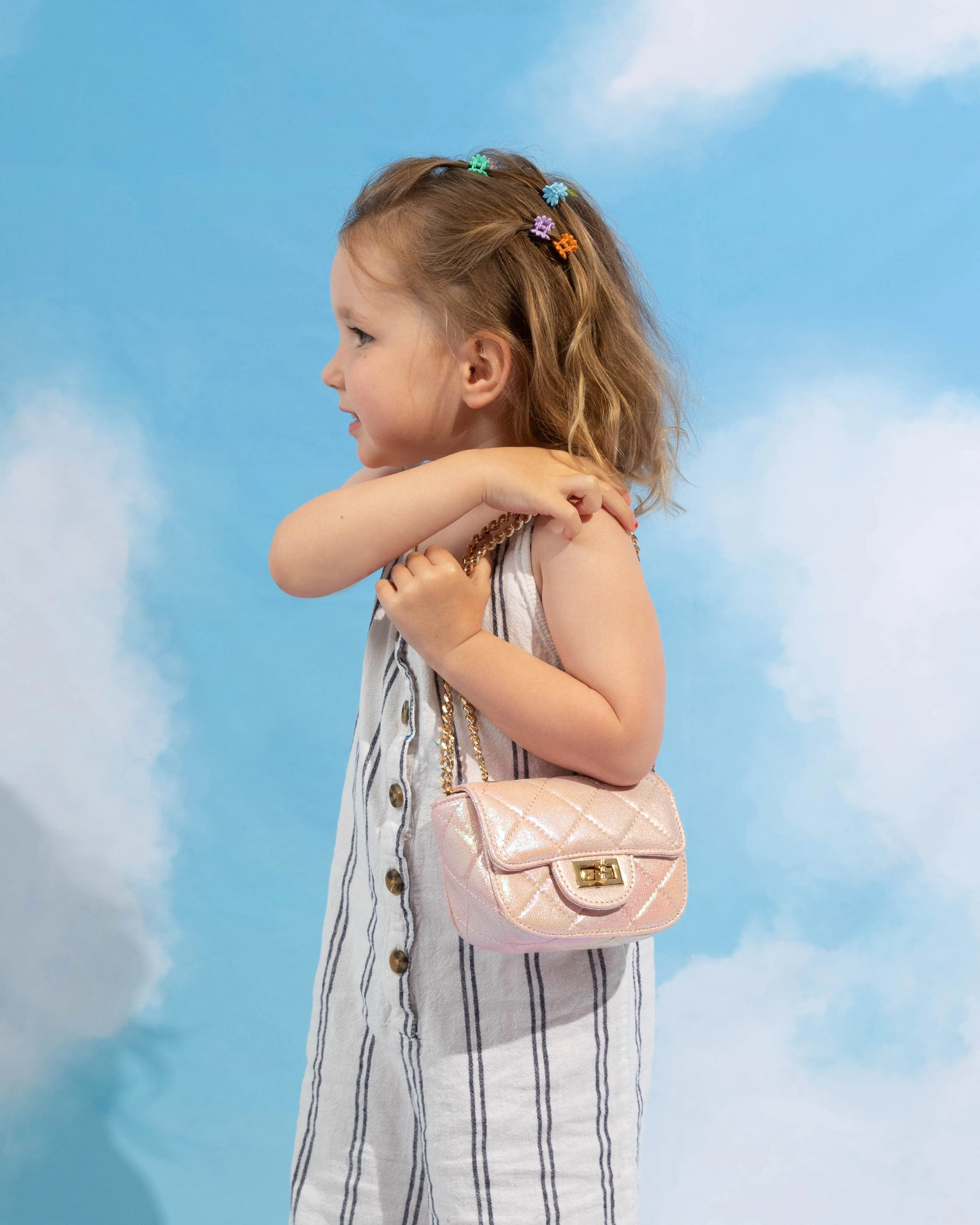 Pink Bella Quilted Kids Mini Bag