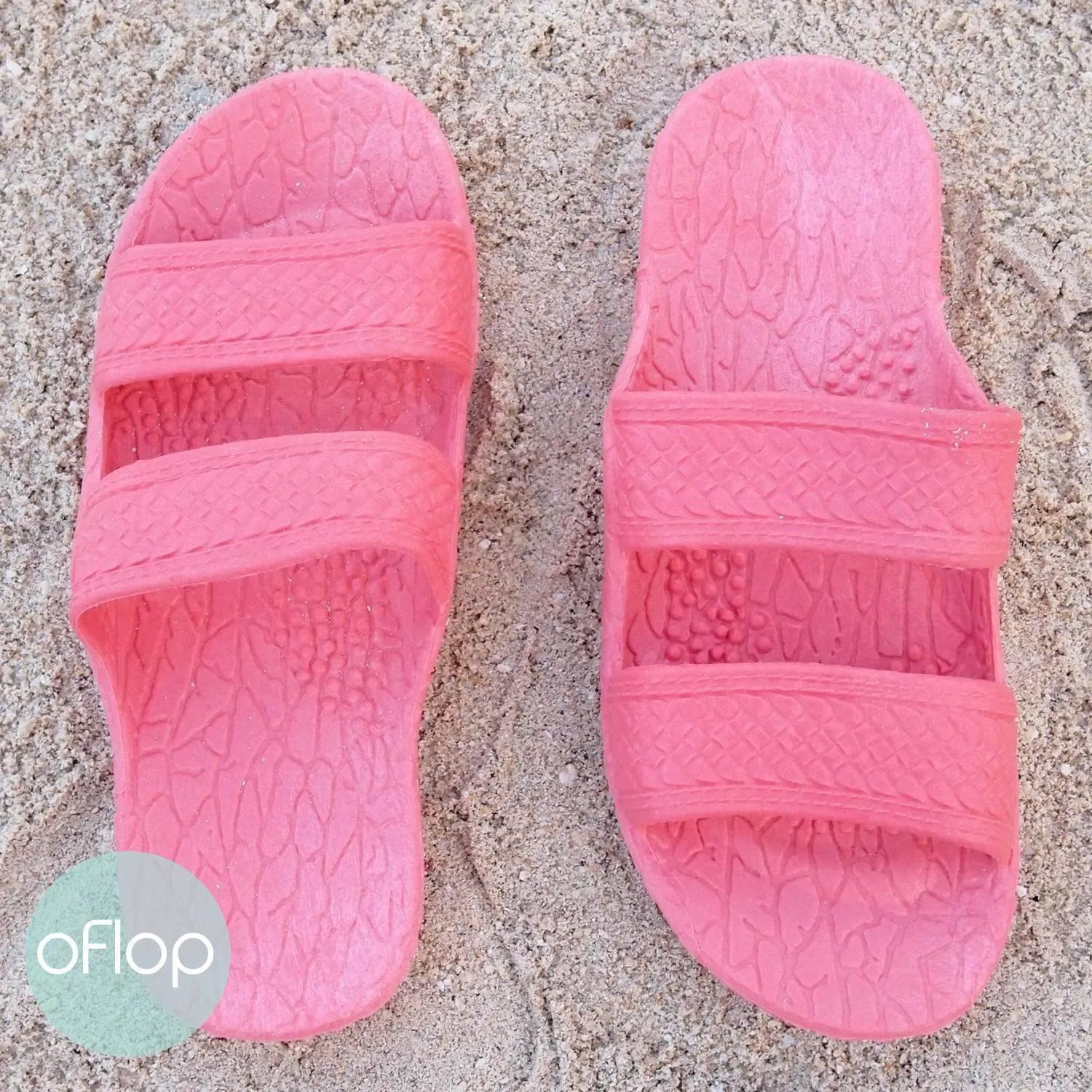 Pink Kids Jandals -- Pali Hawaii Hawaiian Sandals for Kids