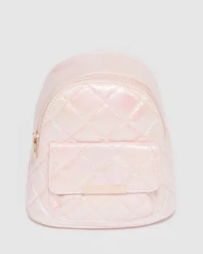 Pink Kids Quilt Backpack