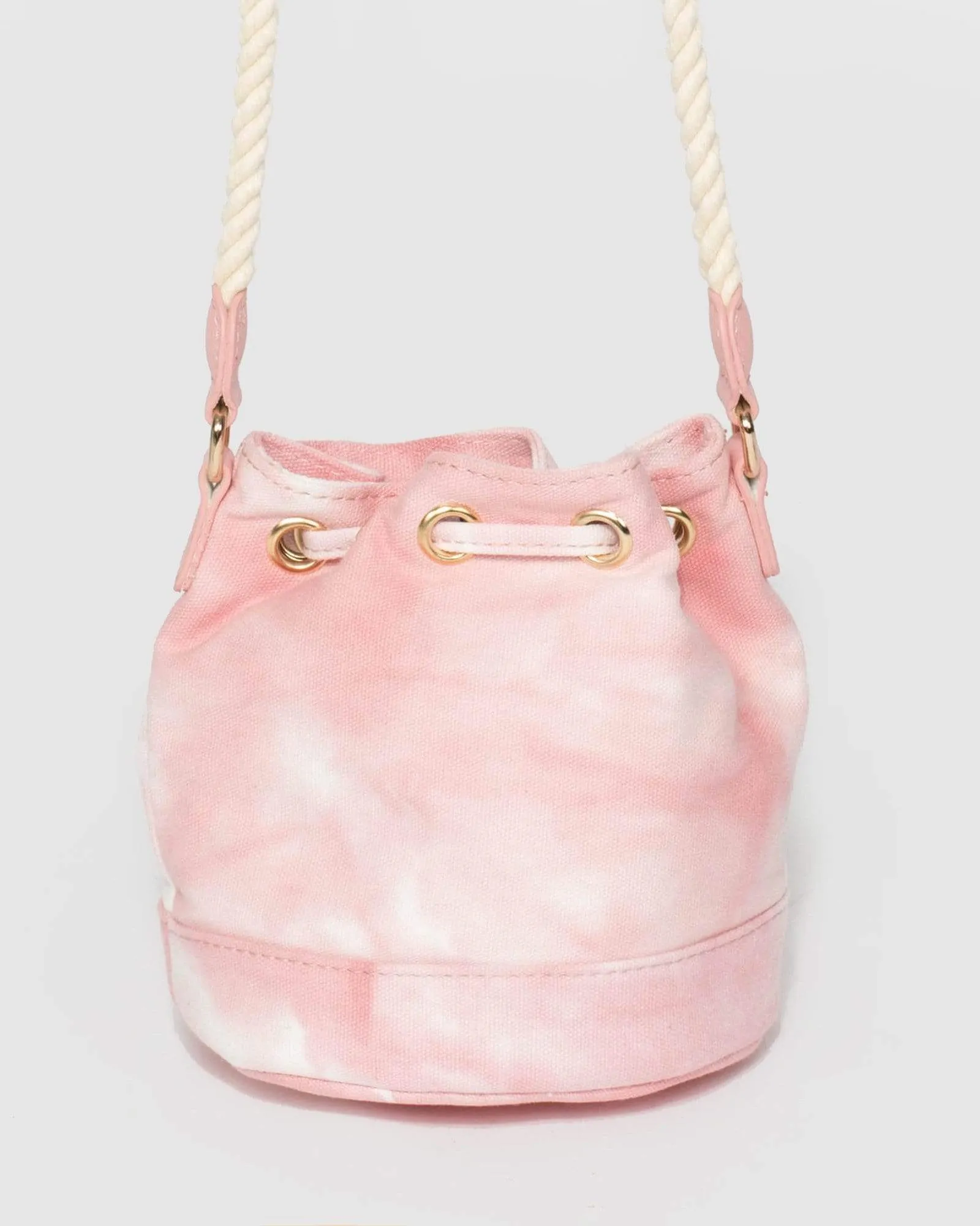 Pink Kids Rope Drawstring Bag