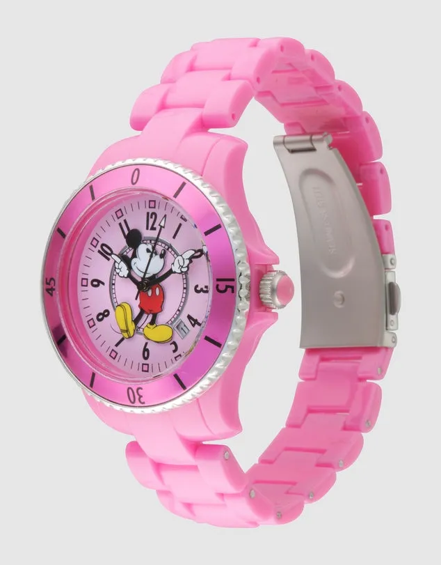 Mickey Mouse Sports Watch in Pink Color