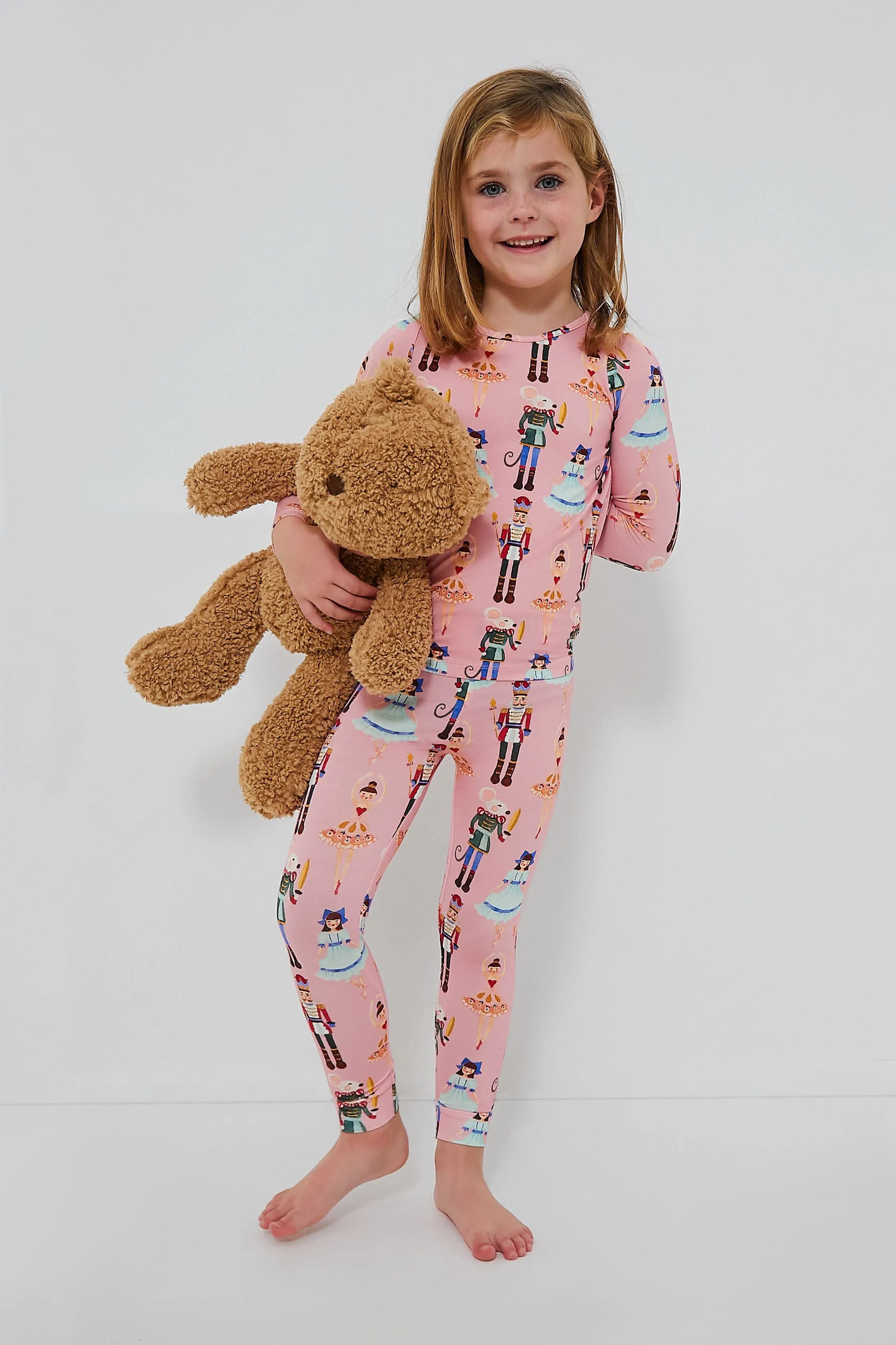 Pink Nutcracker Ballet Kids Bamboo PJ Set