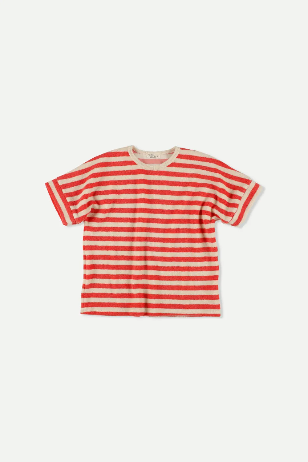 Pink Ruby Stripes Towelling Tee