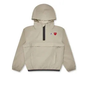 PLAY Comme des Garons x K-WAY Kids Half Zip Jacket (Beige)