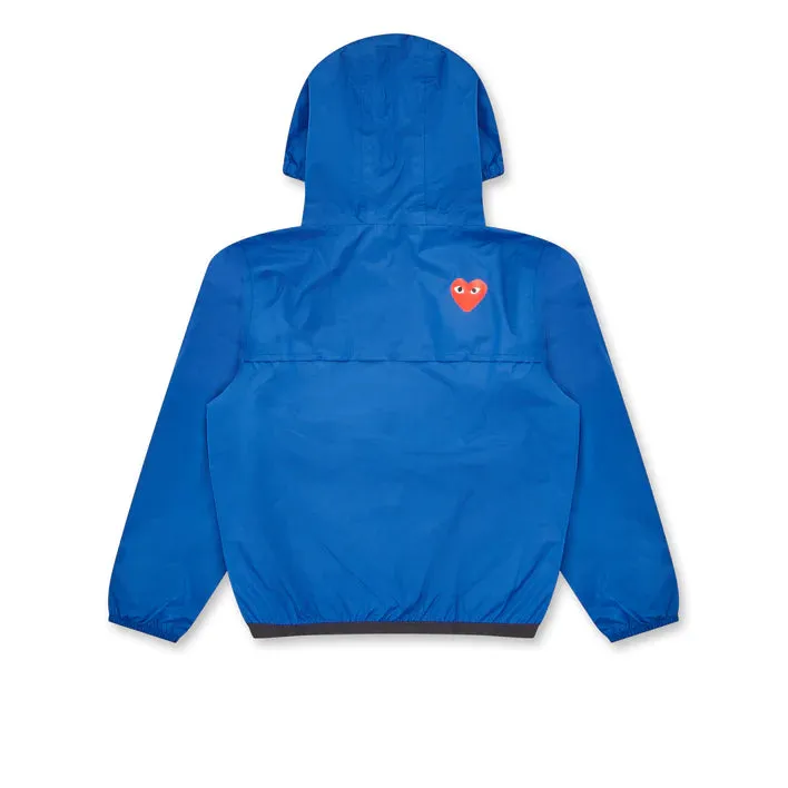 PLAY Comme des Garons x K-WAY Kids Half Zip Jacket (Blue)