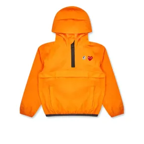 PLAY Comme des Garons x K-WAY Kids Half Zip Jacket (Orange)