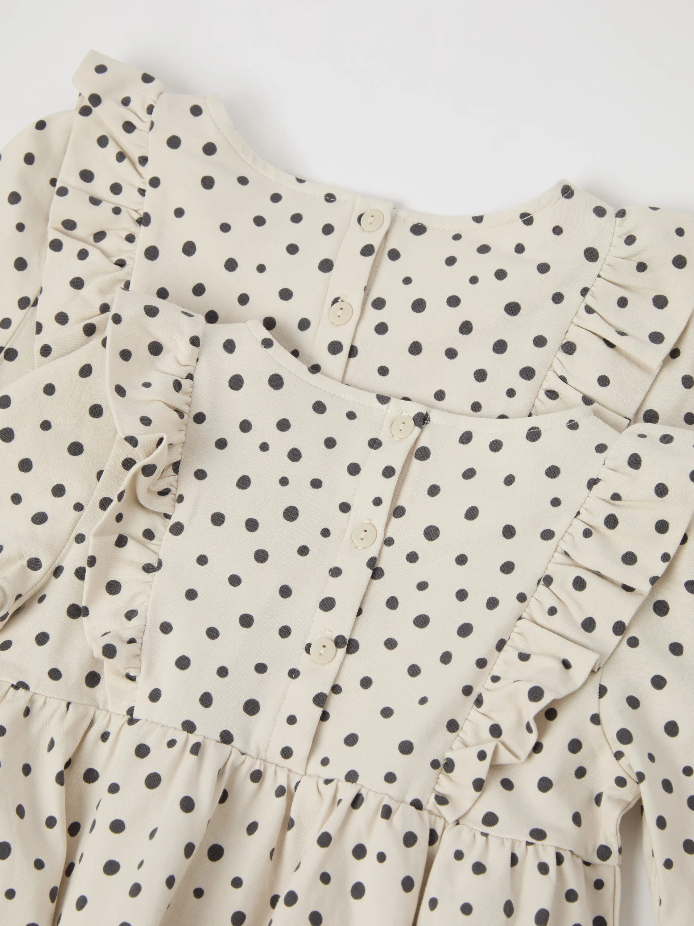 Polka Dot Print Kids Dress