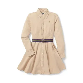 Polo Ralph Lauren Kids Belted Cotton Chino Shirtdress (Big Kids)