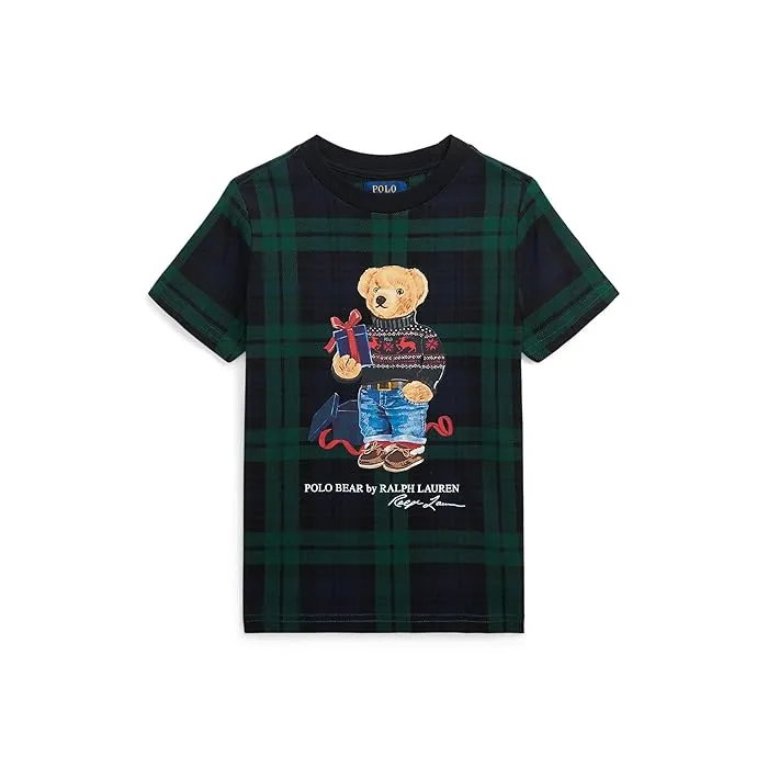 Polo Ralph Lauren Kids Polo Bear Plaid Cotton Jersey Tee (Toddler/Little Kids)