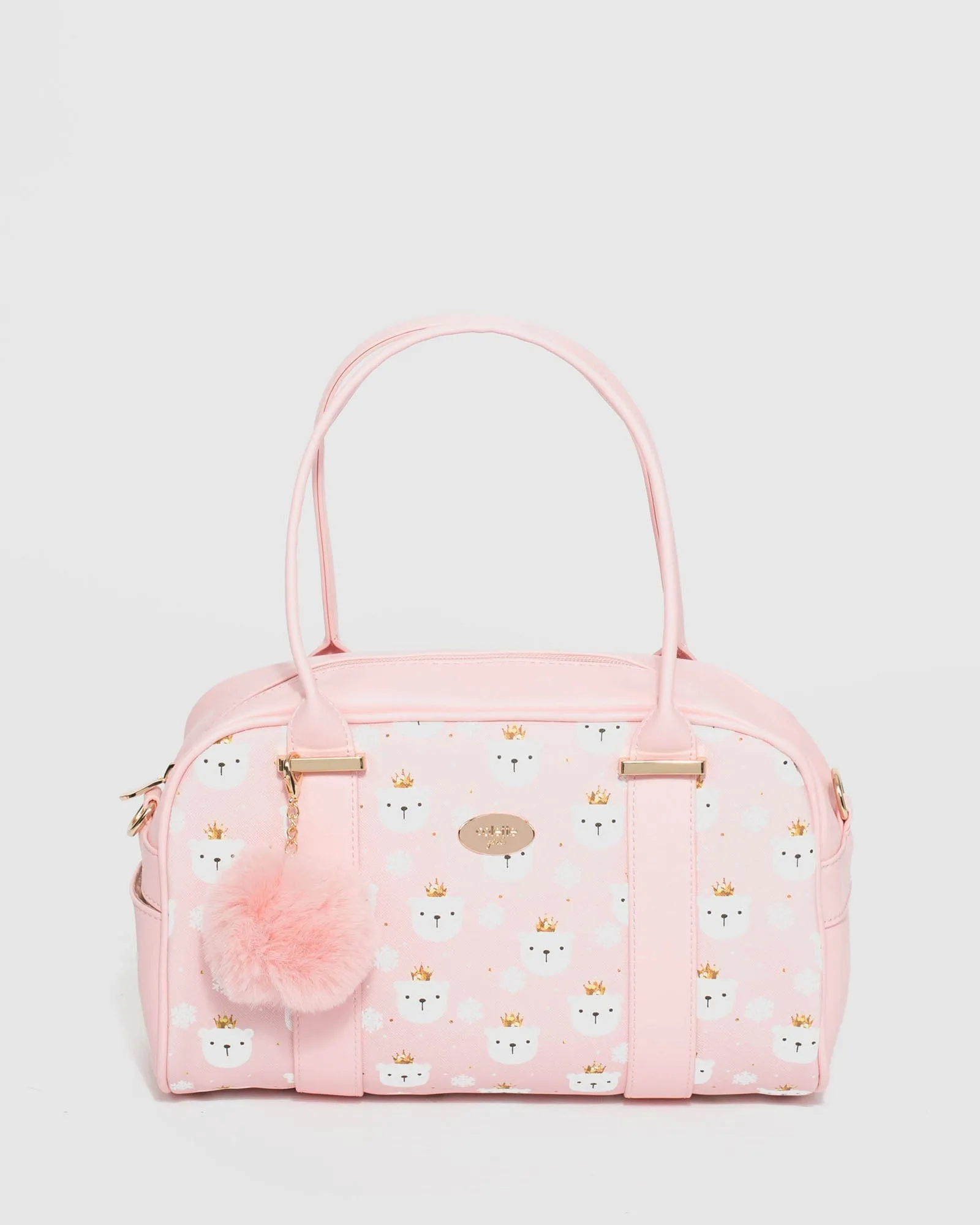 Print Kids Pom-Pom Weekender Bag