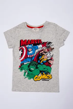 Marvel Printed Cotton T-Shirt