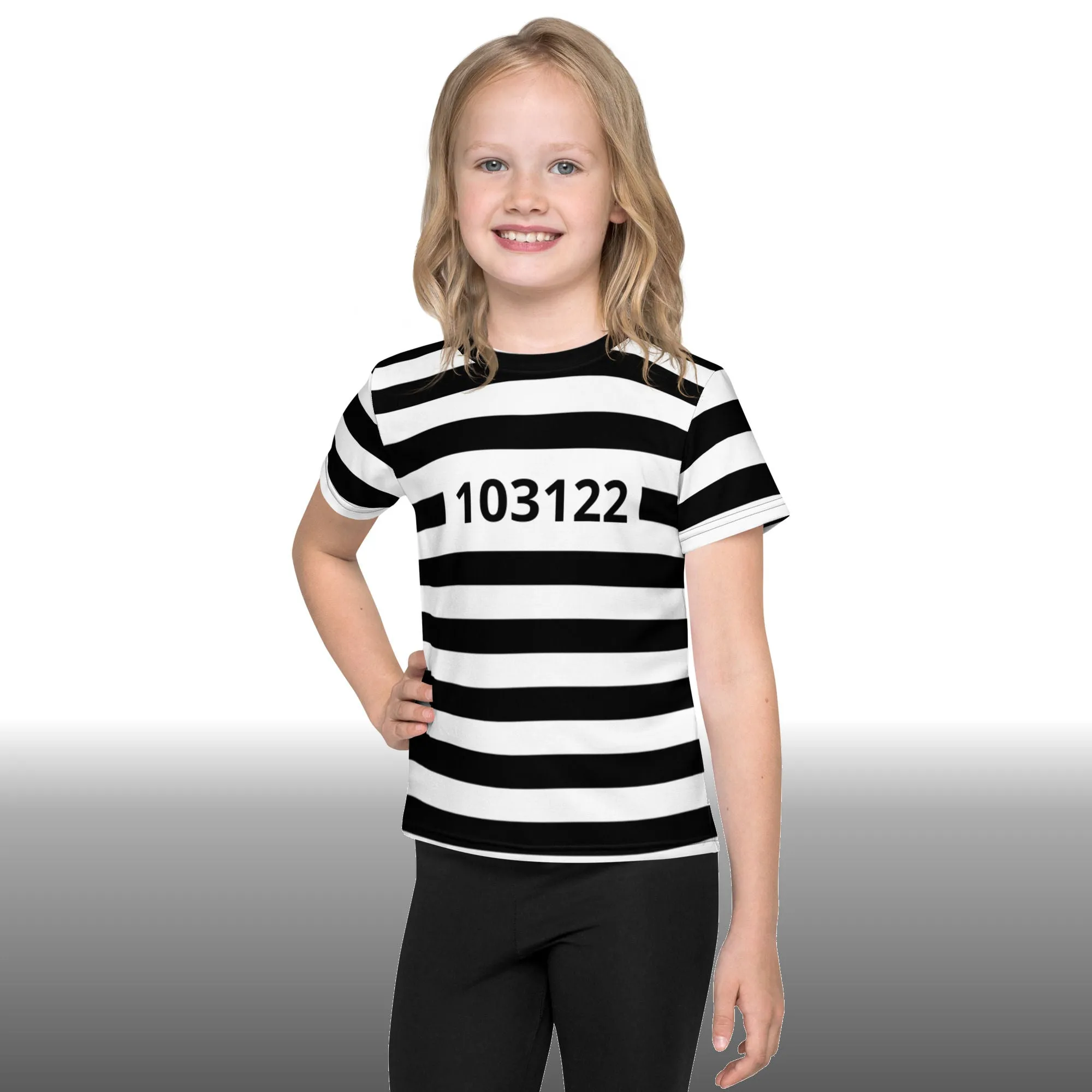 Prison Stripes Kids' Crew Neck T-shirt