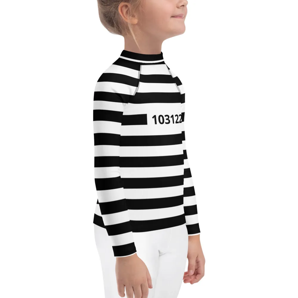 Prison Stripes Kids' Rash Guard