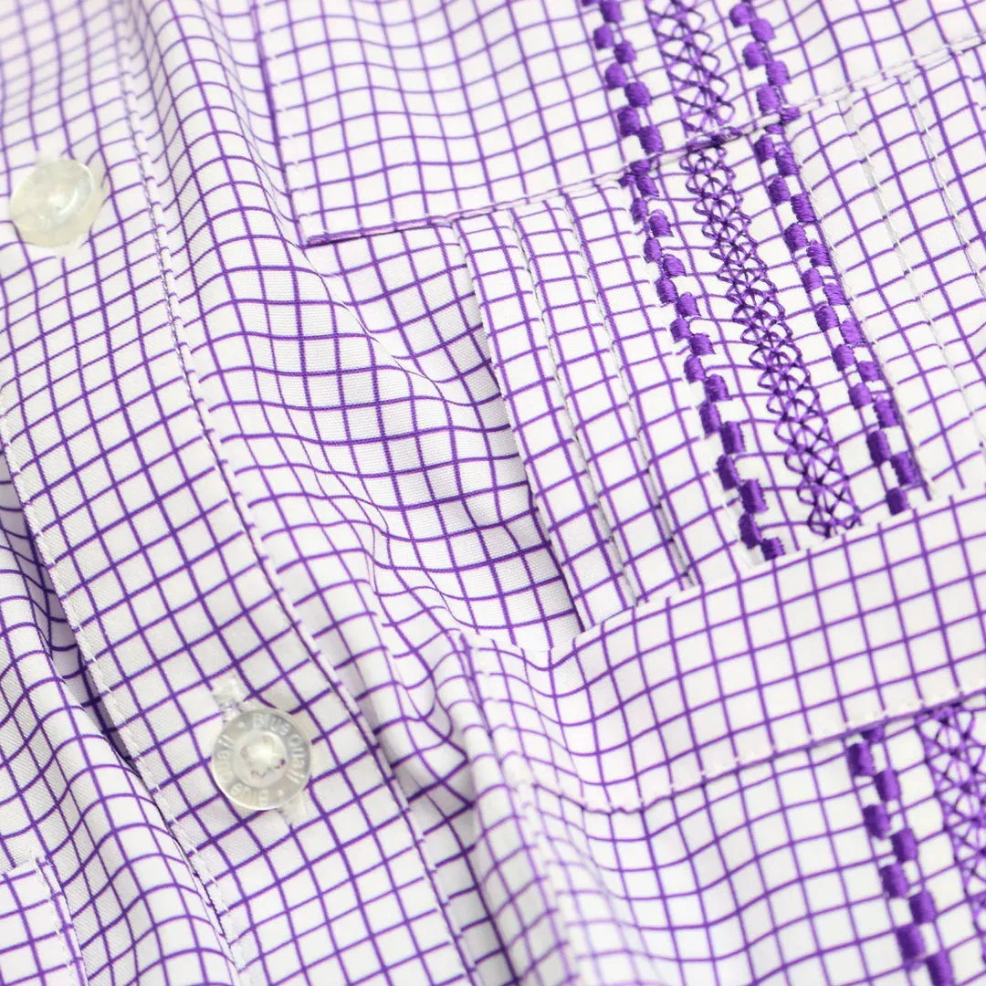 Purple Gameday Guayabera